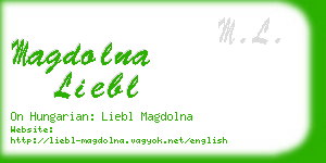 magdolna liebl business card